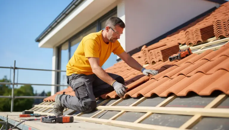 Clay tile installation in Cincinati, OH 