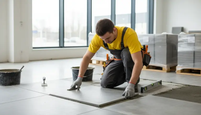 Concrete tile installation in Cincinati, OH 