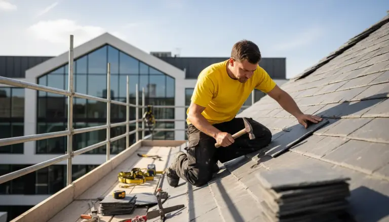 Slate roofing installation in Cincinati, OH 